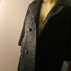 Vintage Women’s Double Breasted Black Pea Coat